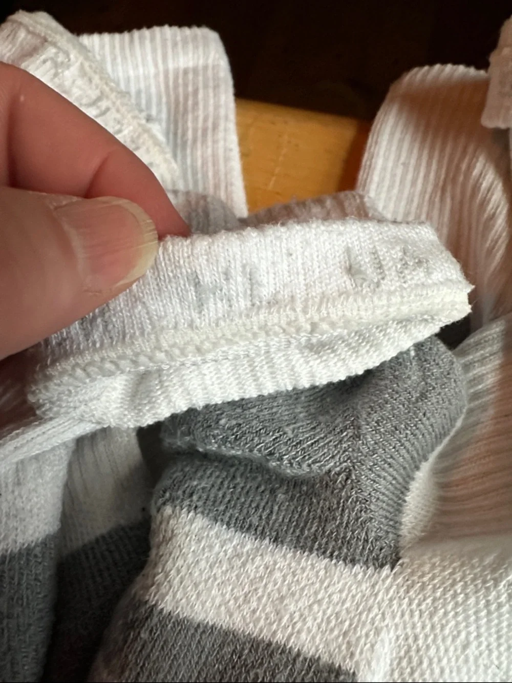 Under Armour Men's Athletic Crew Socks - White, Black, Gray with Orange Accents - Picture 2 of 3
